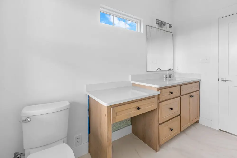 Primary bathroom vanity, The Dahl House, a custom home in Sherman, Texas