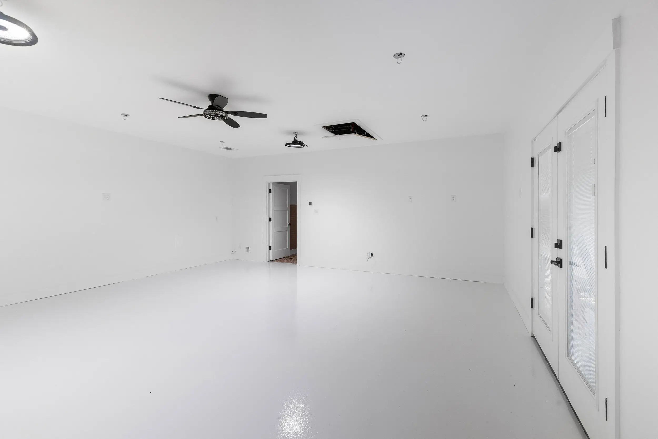 Great room before the flooring went in, The Lugo House, a custom home in Sherman, Texas