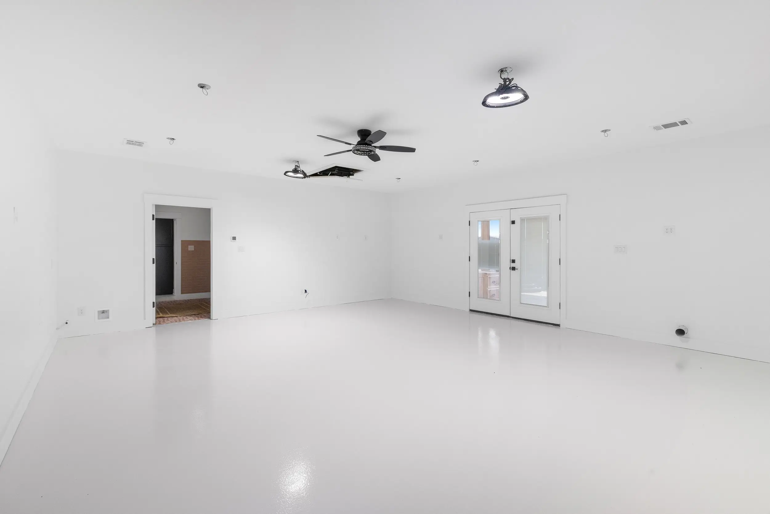 Great room during construction, The Lugo House, a custom home in Sherman, Texas