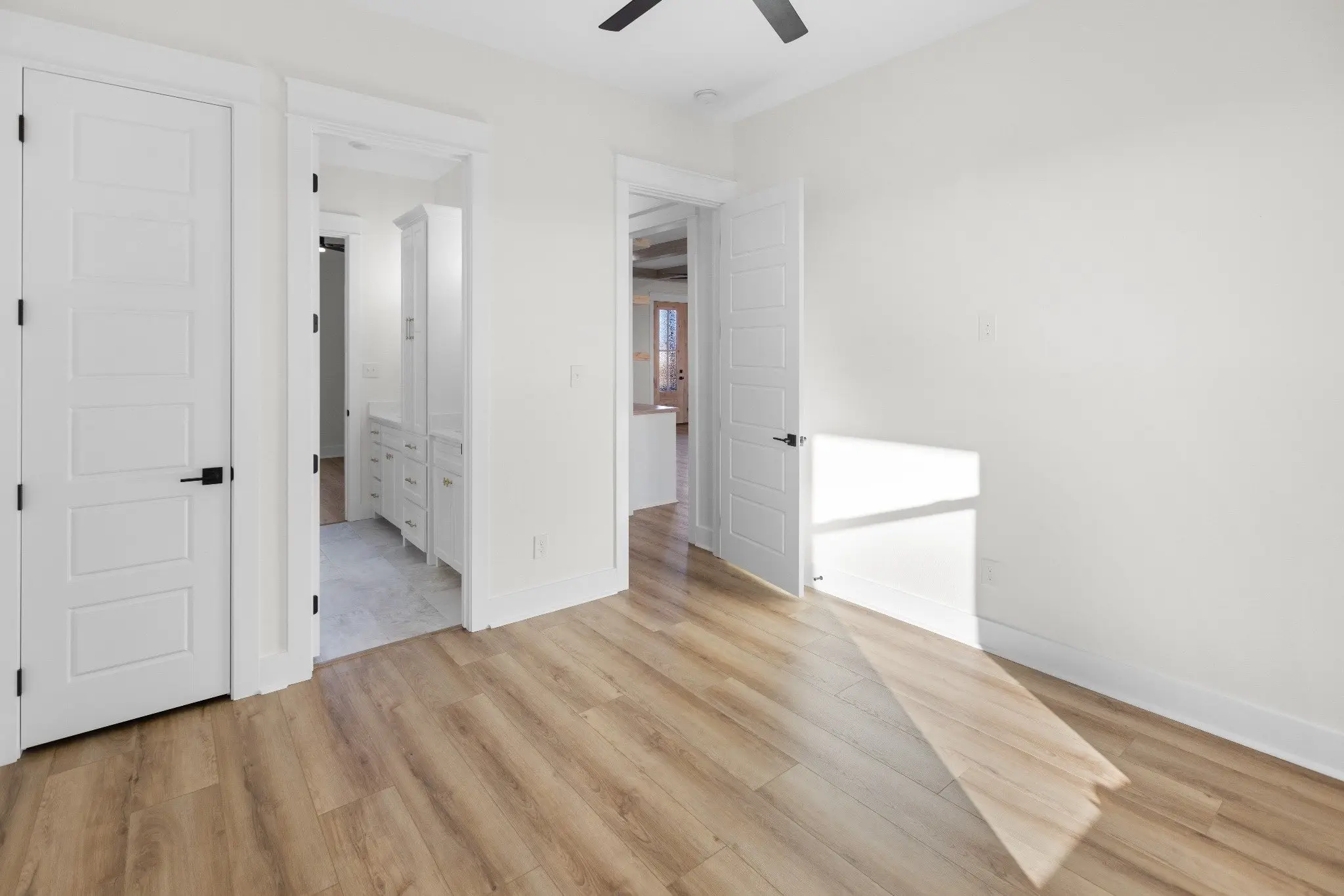 Unfurnished bedroom with hallway access, The Wester House, a custom home in Sherman, Texas